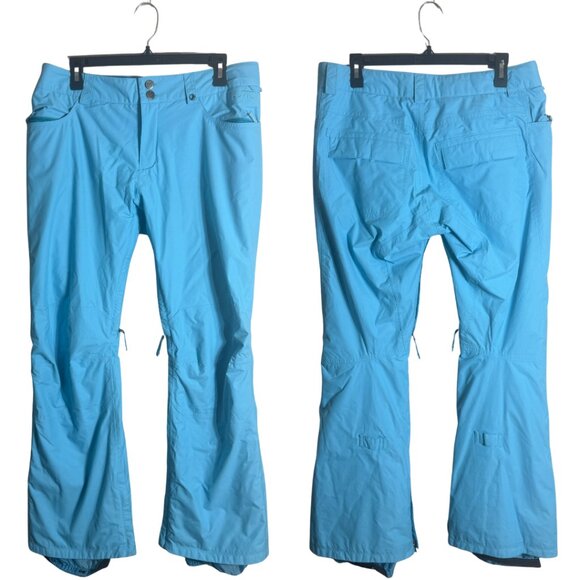 Burton DryRide Snowboard Ski Snow Pant Womens Medium Blue Outdoor Pockets Active - Picture 1 of 16